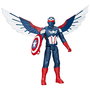 Hasbro Avengers Figura Deluxe Capitán América Titan Hero F9301, Escala 30 cm con Escudo y Alas, Juguete de Acción para Niños +4 años