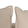 Chaise-Lounger Crema Tejido-Madera 300 X 161 X 90 cm