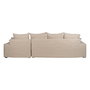 Chaise-Lounger Crema Tejido-Madera 300 X 161 X 90 cm