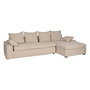 Chaise-Lounger Crema Tejido-Madera 300 X 161 X 90 cm