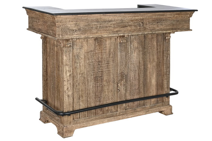 DKD Home Decor Mueble Bar Natural Negro 61 x 107 x 152 cm