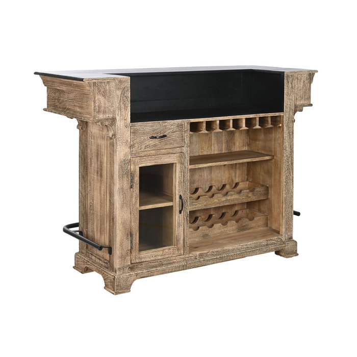 DKD Home Decor Mueble Bar Mango y Metal Natural