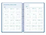 Liderpapel Agenda Escolar 2026-2027 Classic - Día Página A5 Espiral, Interior Bilingüe, Papel FSC 70g, Azul Marino