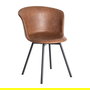 Silla Marrón Metal / Simil Piel 53 X 51,50 X 76 cm (Set de 2)