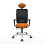 PIQUERAS Y CRESPO Silla de oficina Zulema Naranja y Negro