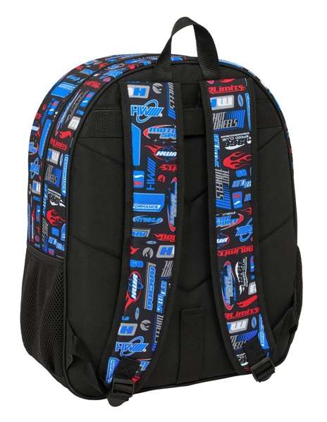 Safta Mochila Adapt.Carro Hot Wheels 33x42x14 cm