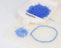Innspiro Rocalla de Vidrio Redonda Glaseado Azul Claro 2,3mm 500g