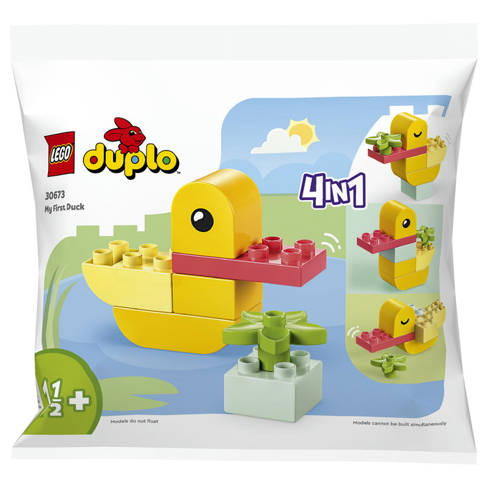 LEGO DUPLO 30673 Mi Primer Pato - Set de Construcción 7 Piezas, Multicolor, Juguete Educativo para Bebés +1.5 Años