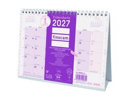 Finocam Calendario de Sobremesa Triangular Chic 2027 Morado