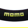 MOMO Funda Volante Easy Microfibra Negro-Rojo Pespunte Talla M 38-39 cm MOMLSWC0EAMKR