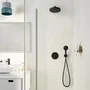 Grohe 348832430 Conjunto de ducha empotrado termostático 1 + 2 chorros Negro