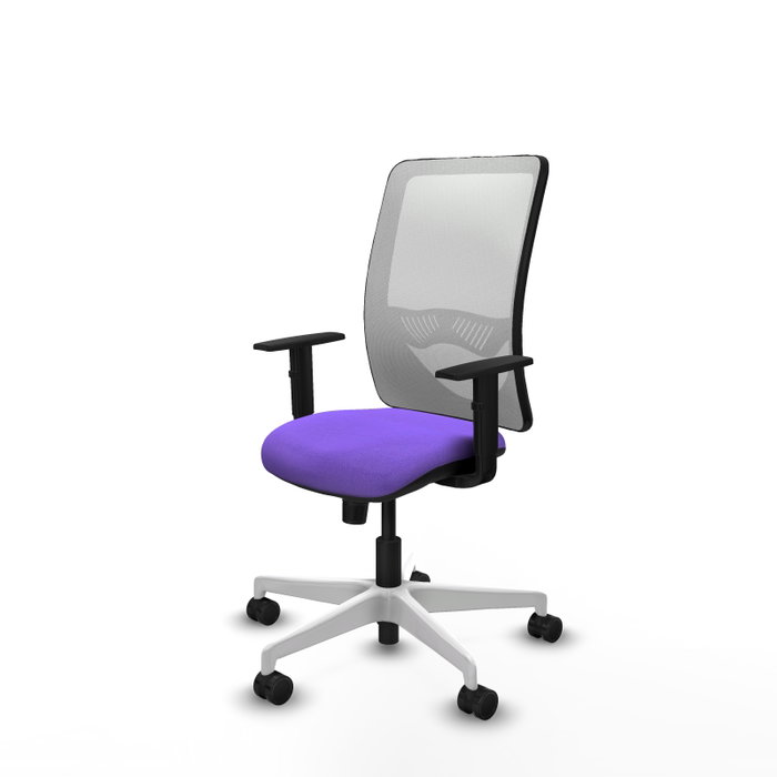PIQUERAS Y CRESPO Silla de oficina Zulema con mecanismo Sincro, Lila y Blanco PIQUERAS Y CRESPO Silla de oficina Zulema con mecanismo Sincro, Lila y Blanco