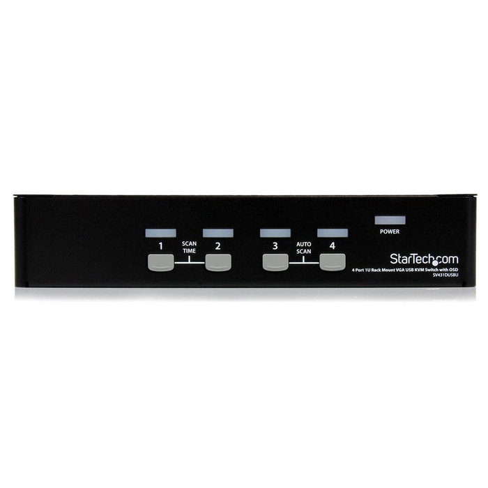 StarTech.com Switch KVM SV431DUSBU de 4 Puertos VGA y USB 2.0