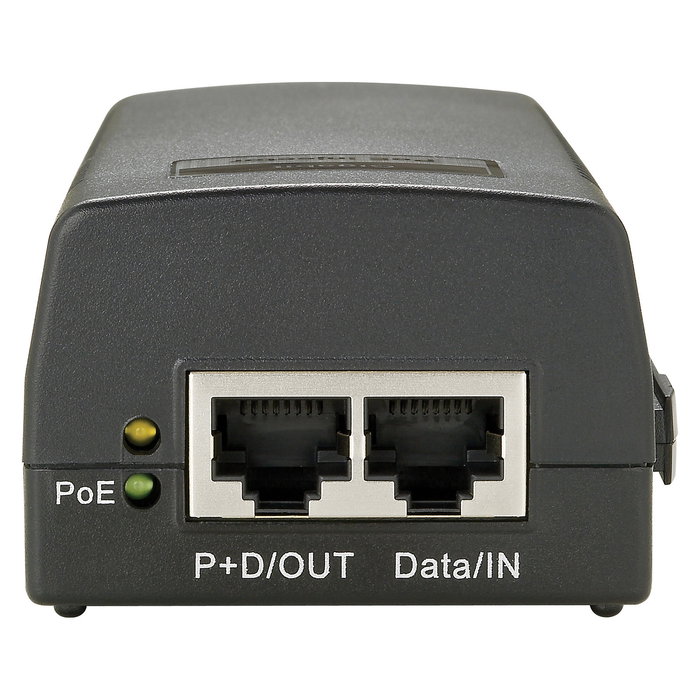Level One POI-3000 GB Inyector PoE Gigabit High Power, 30W, Negro
