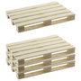 Cook Concept Set de 4 Posavasos Forma de Palé en Madera