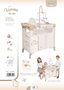 Decuevas Armario cambiador plegable Verona con accesorios para muñecas de hasta 42 cm, 60x32x70 cm