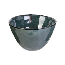 Home Deco Factory Bol Gres Azul Natural diámetro 14.5 cm altura 9 cm capacidad 550 ml