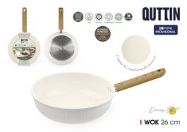 Inde Sarten Wok 26 cm Aluminio Fundido Inducción Daisy (6 Unidades)