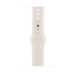 Apple MXM73ZM/A Correa Deportiva para Apple Watch 46mm Starlight - Beige, Tamaño M/L (160-210mm), Fluoroelastómero, Compatible con Series 44mm, 45mm, 46mm, 49mm
