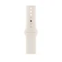Apple MXM73ZM/A Correa Deportiva para Apple Watch 46mm Starlight - Beige, Tamaño M/L (160-210mm), Fluoroelastómero, Compatible con Series 44mm, 45mm, 46mm, 49mm