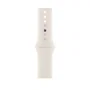 Apple MXM73ZM/A Correa Deportiva para Apple Watch 46mm Starlight - Beige, Tamaño M/L (160-210mm), Fluoroelastómero, Compatible con Series 44mm, 45mm, 46mm, 49mm