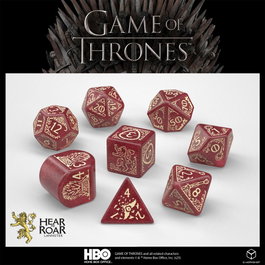 Q Workshop Juego de Tronos Pack de Dados Lannister (8)
