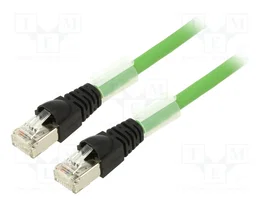 TELEGÄRTNER Patch cord S/FTP Cat 6a RJ45 1m verde