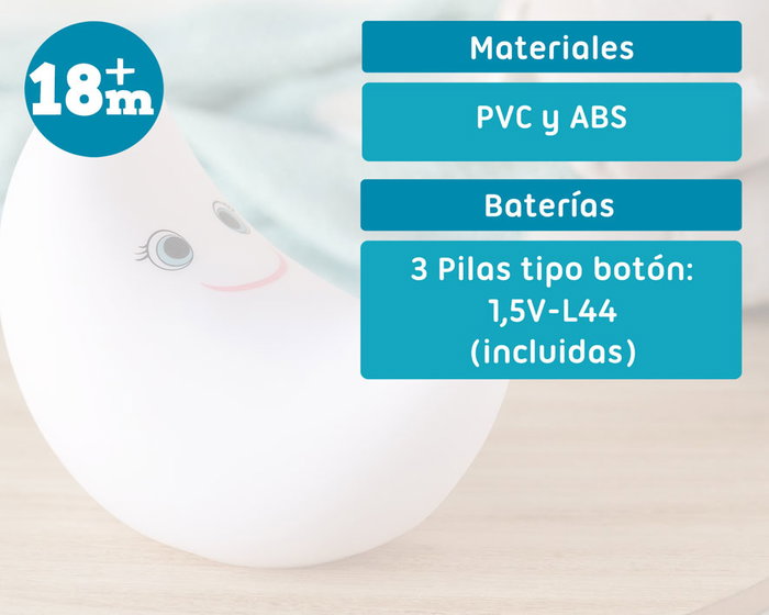 KioKids Luz De Compañía Luna Quitamiedos Para Niños Habitación Infantil KioKids Luz De Compañía Luna Quitamiedos Para Niños Habitación Infantil