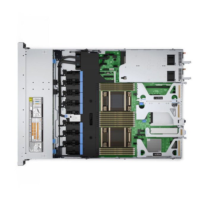 Dell PowerEdge R450 Servidor 1U Intel Xeon Silver 4314 16 núcleos 2.4 GHz, 16 GB RAM DDR4, 480 GB SSD SATA, PERC H755, 8 bahías hot-swap, 1100W Titanium, iDRAC9, Sin SO