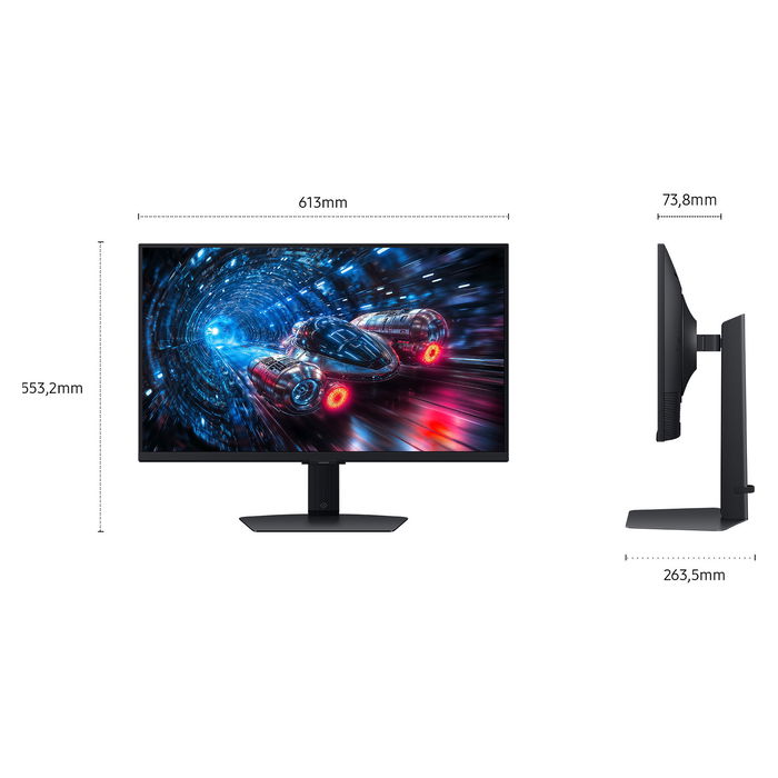 Samsung Monitor Gaming Odyssey G7 LS27FG702EUXEN 27" Curvo, 240 Hz, QHD, 1 ms, HDR600, Freesync Premium Pro, Negro