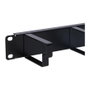 Extralink Organizador de cables 1U Negro para Rack de 19 pulgadas