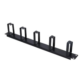 Extralink Organizador de cables 1U Negro para Rack de 19 pulgadas