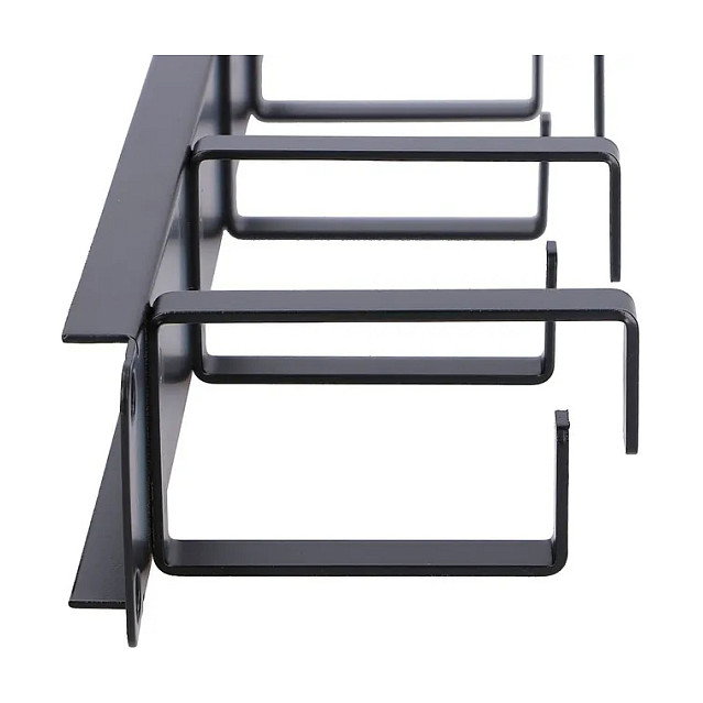 Extralink Organizador de cables 1U Negro para Rack de 19 pulgadas Extralink Organizador de cables 1U Negro para Rack de 19 pulgadas