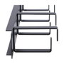 Extralink Organizador de cables 1U Negro para Rack de 19 pulgadas