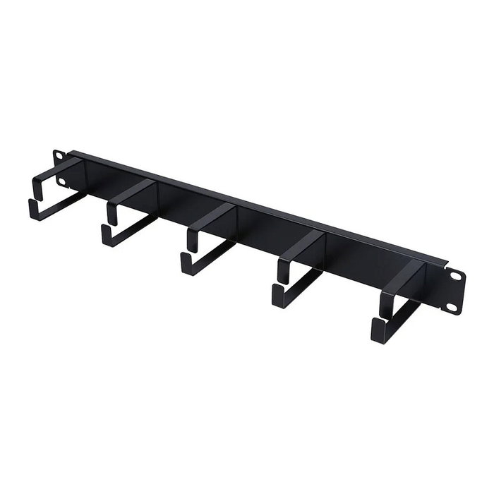 Extralink Organizador de cables 1U Negro para Rack de 19 pulgadas Extralink Organizador de cables 1U Negro para Rack de 19 pulgadas