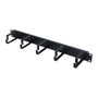 Extralink Organizador de cables 1U Negro para Rack de 19 pulgadas