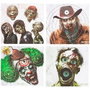 Crosman Dianas de papel temática zombis, 20 uds