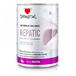 Disugual Diet Dog Hepatic Pato Alimento Húmedo para Perros con Patologías Hepáticas en Pack de 6 latas de 400gr