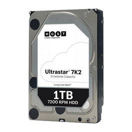 Western Digital Ultrastar HUS722T1TALA604 - Disco duro HDD 1TB, 3.5", SATA III, 7200 RPM, 128 MB Cache, para servidor