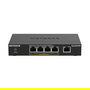 NETGEAR GS305PP Switch de 5 Puertos Gigabit No Administrado con PoE+ 83W, 4 Puertos PoE+ de 30W, Montaje en Escritorio o Pared, Negro