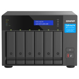QNAP TVS-H674-I5-32G NAS Torre 6 bahías QuTS hero con procesador Intel Core i5-12400 (6 núcleos, 12 hilos, hasta 4,6 GHz) y 32 GB RAM DDR4 SO-DIMM