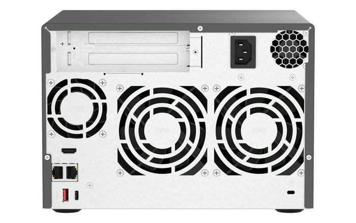 QNAP Servidor NAS TVS-h674, 6 Bahías, Procesador Intel Core i5-12400, 32 GB RAM DDR4, 2x2.5GbE, PCIe 4.0, Compatible con QuTS hero