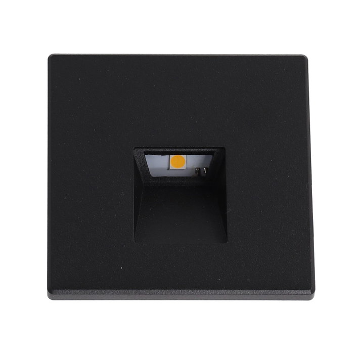 Foco de LED Empotrable para Escaleras Frontal Magnético 3W IP65 3000K - Negro Foco de LED Empotrable para Escaleras Frontal Magnético 3W IP65 3000K - Negro