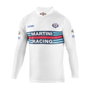 Sparco Camiseta Larga Cuello Alto Manga Larga S002206MRBI3L Talla L Blanco