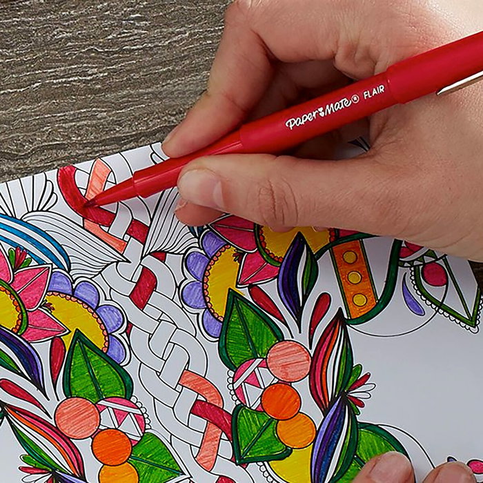Papermate Flair Original Rotulador de punta fibra Rojo