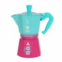 Bialetti Moka Express Squid Game 6 Tazas - Turquesa/Rosa