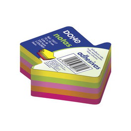 Dohe 75017 Cubo Notas Adhesivas 250 Hojas Neón 70x70mm Colores Surtidos