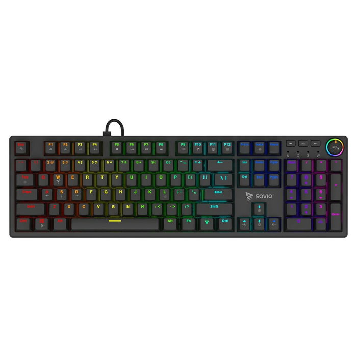 Savio STYX Klawiatura gamingowa Outemu Brown RGB Savio STYX Klawiatura gamingowa Outemu Brown RGB
