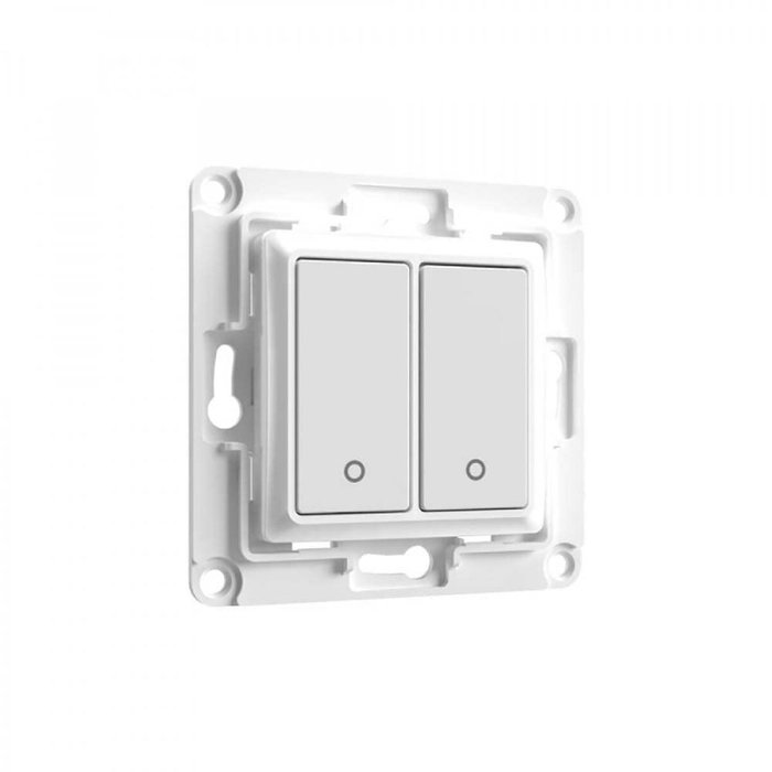 Shelly Accessories Wandtaster Wall Switch 2 de 2 canales, Blanco