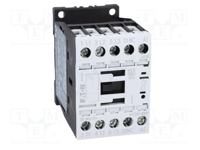 Eaton DILM12-01 24VDC Contactor de 5,5kW 3p+1 Eaton DILM12-01 24VDC Contactor de 5,5kW 3p+1